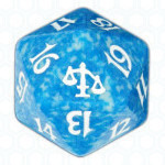 Dado D20 de Judgment azul