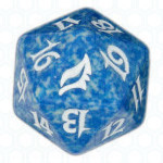 Dado D20 de Lorwyn azul