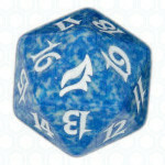 Dado D20 de Lorwyn azul