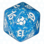 Dado D20 de Morningtide azul