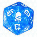 Dado D20 de Odyssey azul