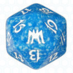 Dado D20 de Onslaught azul