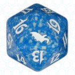 Dado D20 de Shadowmoor azul