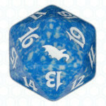 Dado D20 de Shadowmoor azul
