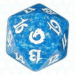 Dado D20 de Torment azul