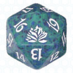 Dado D20 de Beatdown verde