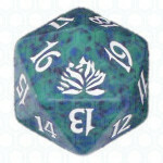 Dado D20 de Beatdown verde