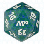 Dado D20 de Magic 2010 verde