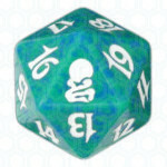 Dado D20 de Odyssey verde