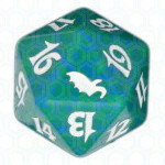 Dado D20 de Shadowmoor verde