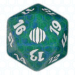 Dado D20 de Shards of Alara verde