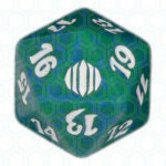 Dado D20 de Shards of Alara verde