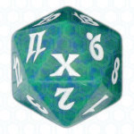 Dado D20 de Tenth Edition verde