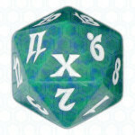 Dado D20 de Tenth Edition verde