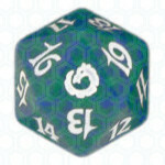 Dado D20 de Torment verde