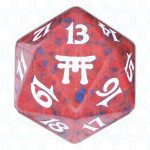 Dado D20 de Champions of Kamigawa rojo