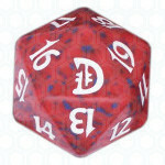 Dado D20 de Deckmasters rojo