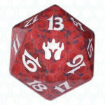 Dado D20 de Fifth Dawn rojo