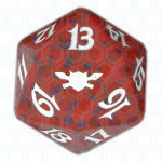 Dado D20 de Legions rojo