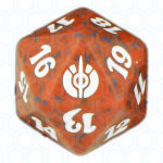 Dado D20 de Mirrodin Besieged rojo