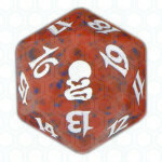 Dado D20 de Odyssey rojo