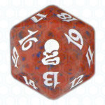 Dado D20 de Odyssey rojo