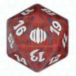 Dado D20 de Shards of Alara rojo
