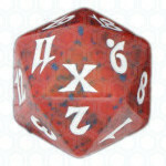 Dado D20 de Tenth Edition rojo