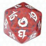 Dado D20 de Torment rojo