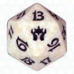 Dado D20 de Fifth Dawn blanco