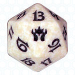 Dado D20 de Fifth Dawn blanco