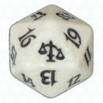 Dado D20 de Judgment blanco