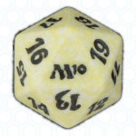 Dado D20 de Magic 2010 blanco