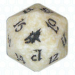 Dado D20 de Scourge blanco