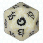 Dado D20 de Torment blanco