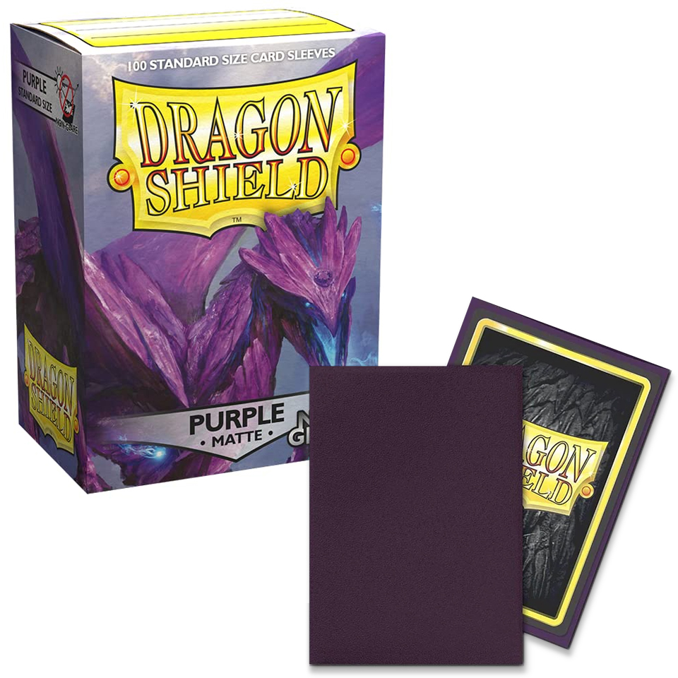 100 Dragon Shield Sleeves - Matte Purple