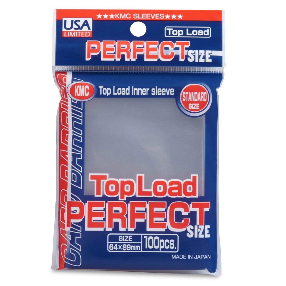 100 Fundas KMC Top Load Perfect Sized