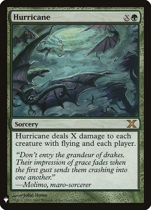 Hurricane Card Front