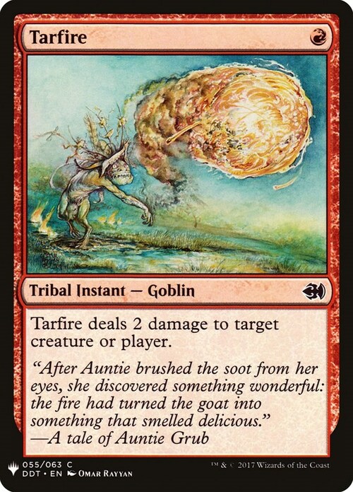 Tarfire Card Front