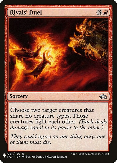 Rivals' Duel Card Front