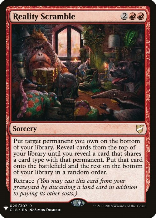 Reality Scramble Card Front