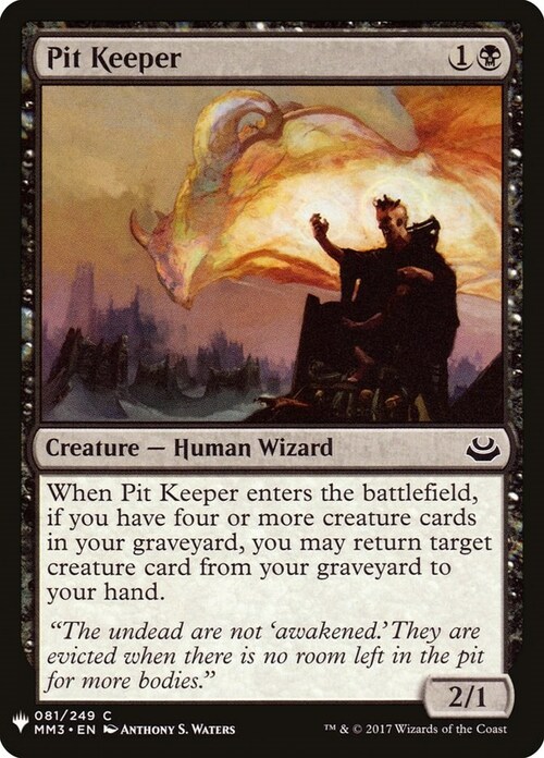 Pit Keeper Card Front