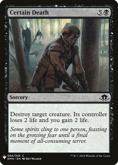 Certain Death Card Front