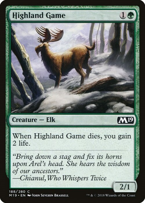 Highland Game Card Front