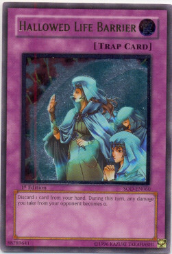 Hallowed Life Barrier Card Front