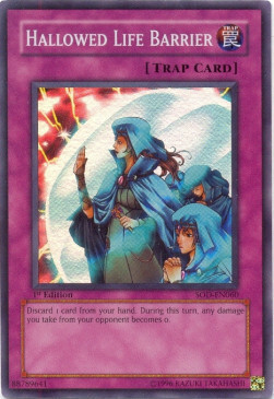 Hallowed Life Barrier Card Front