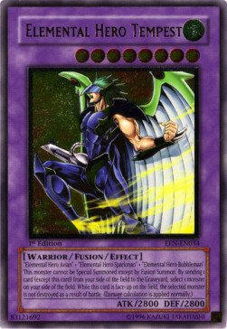 Elemental Hero Tempest Card Front